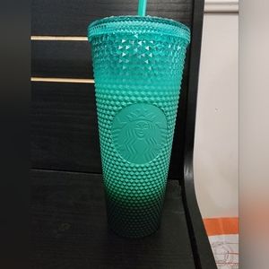 ✨NWT✨Starbucks Holiday 2022 Mint Green ‘Waxberry’ Ombre Bling Studded Tumbler